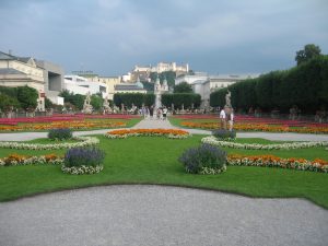 "Mirabell Garten Salzburg Austria" by Cezar Suceveanu - Own work. Licensed under the Creative Commons Attribution-Share Alike 3.0 Unported license. https://commons.wikimedia.org/wiki/